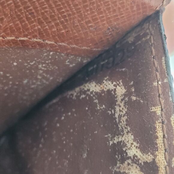 Louis Vuitton LV Micro Brown Folding Monogram Leather Card Wallet Smal Authentic - Picture 8 of 12